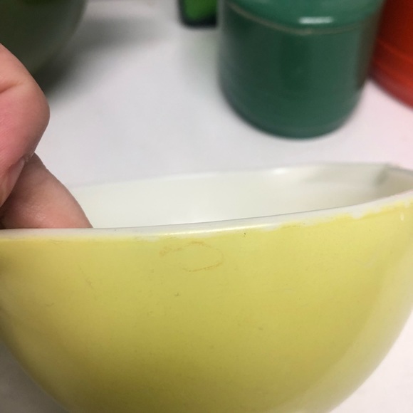 Vintage PYREX Verde Green Cinderella Nesting Mixing Bowls Set Avocado 441 - 444 - Picture 11 of 12